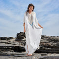 2025 New Beach Dress Sequins Bikini Swimsuit Cover up Kaftan