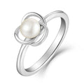 Korean Fashion Personality Hot Sale New Products 925 Silver Pearl Ring Mounting for Women