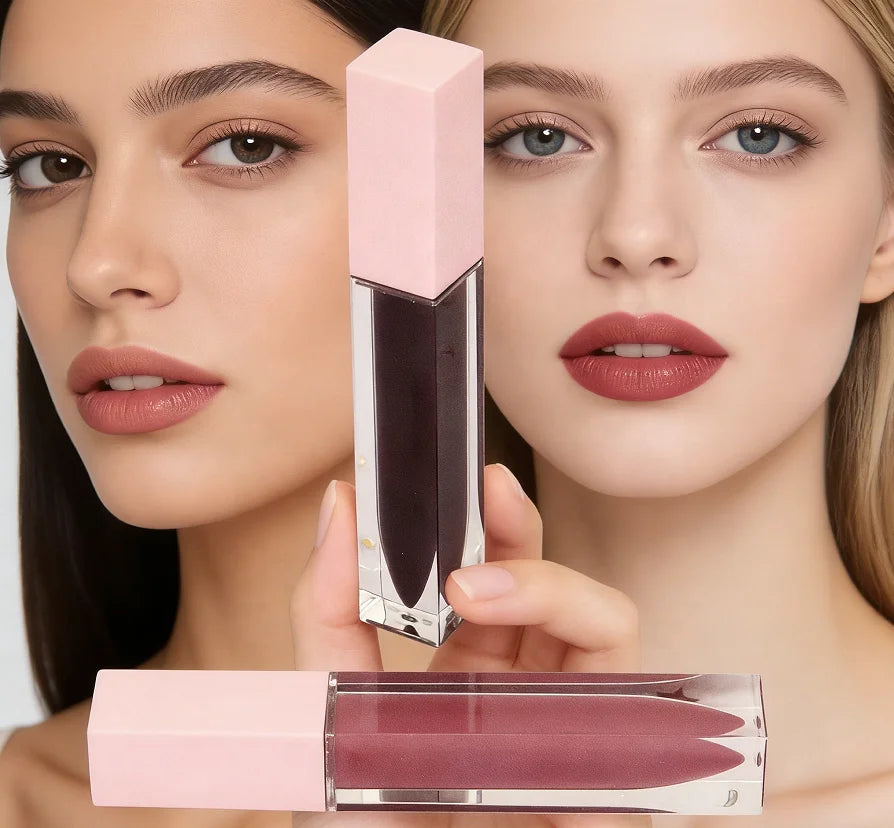 Cruelty-Free Long Lasting Lip Color with Satin Finish Custom Logo White Box Packaging for Daily and Party Use