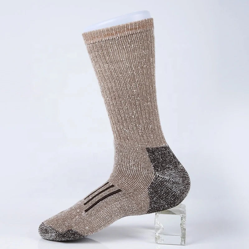 Men's Thick Hiking Tactical Socks Heavy-duty Merino Wool Field Mid-tube Tactical Boot Socks