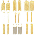 Fashion Copper Earring Jewelry Women Long Chain Tassel Earring Luxury Gold Plated Copper Stud Earrings Summer Jewelry Women