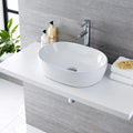 Sanitary Ware Bathroom Oval Ceramic Sink Wash Hand Basin - 480mm X 350mm