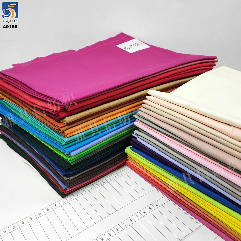 Guangzhou Textile Fabric 400 Color Stock Wholesale Price Solids Poplin 100 Cotton Fabric for Online Sales