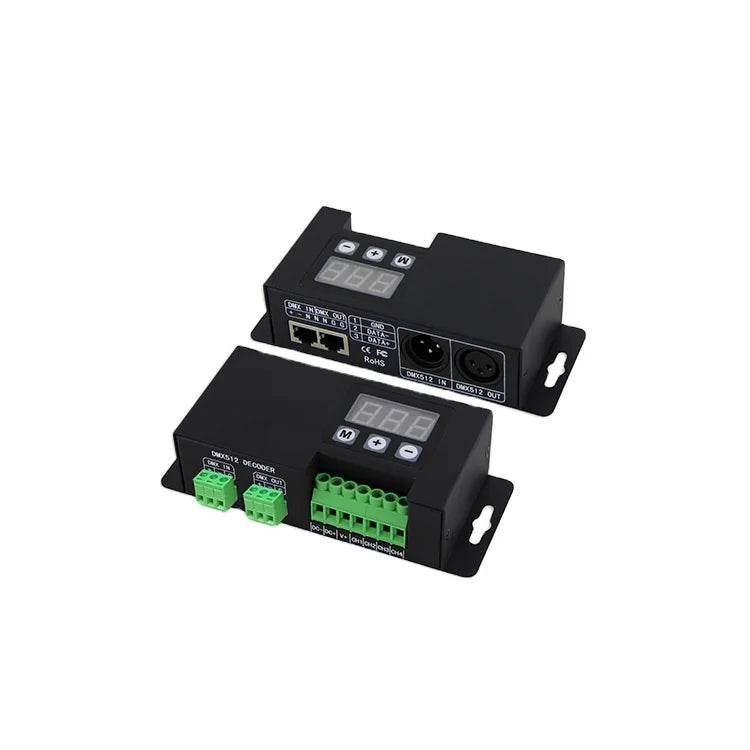 BC-854 3 Years Warranty CC 700mA 4 Channels RGBW Led DMX512 Power Decoder Controller with XLR-3R Port/ RJ45 Port/ Terminal Block