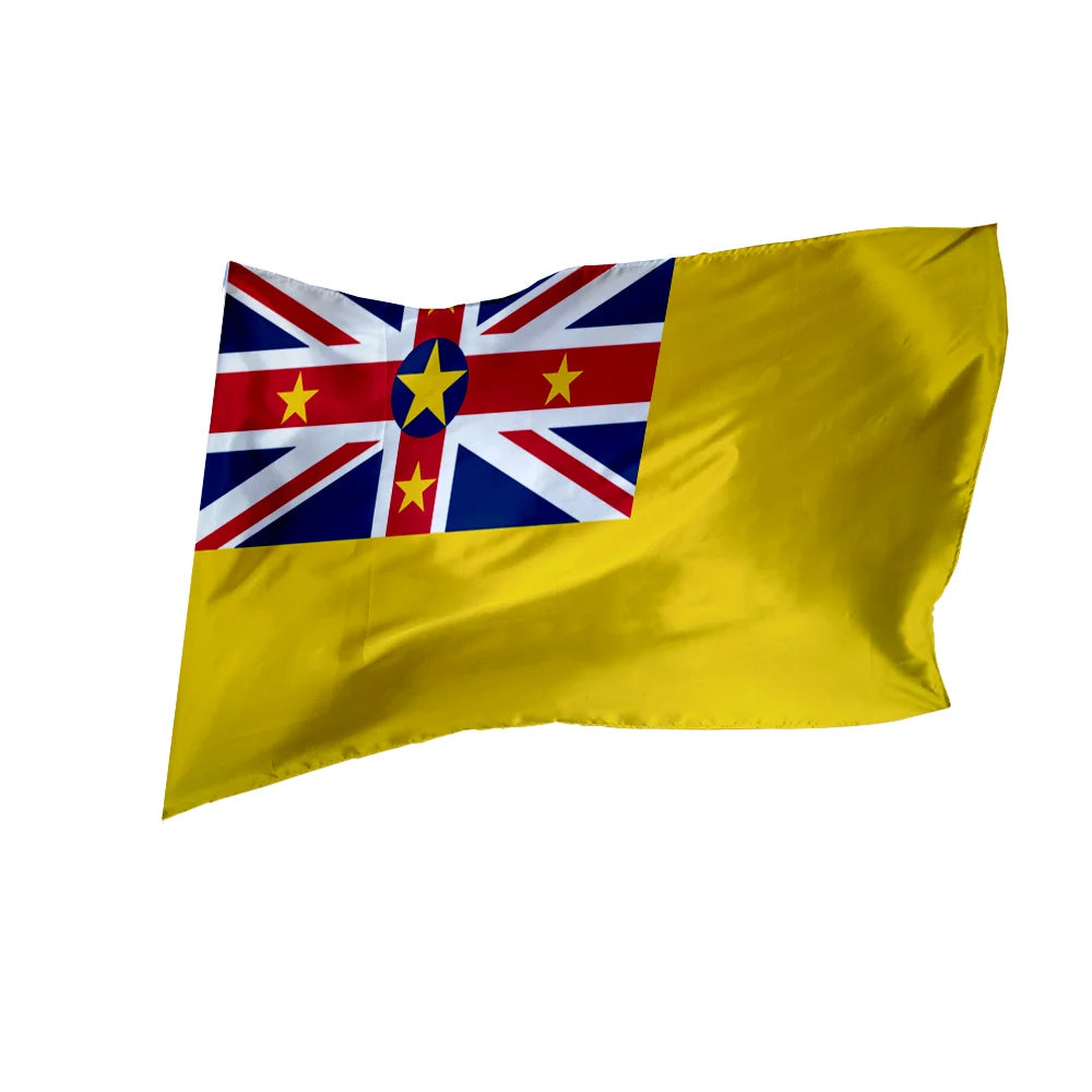 Promotional Product 3x5ft Banderas De Paises Banner Any Design Outdoor Flying Flag 100%polyester Custom the Niue Flag