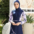 MOTIVE FORCE Custom logo Printing Burkini Islamic Clothing Plus Size Swimwear Women Cover up Muslim Swimwear With Hijab