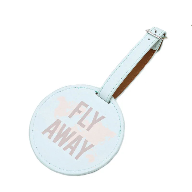 New Arrival Sublimation Blank PU Leather Luggage Tag