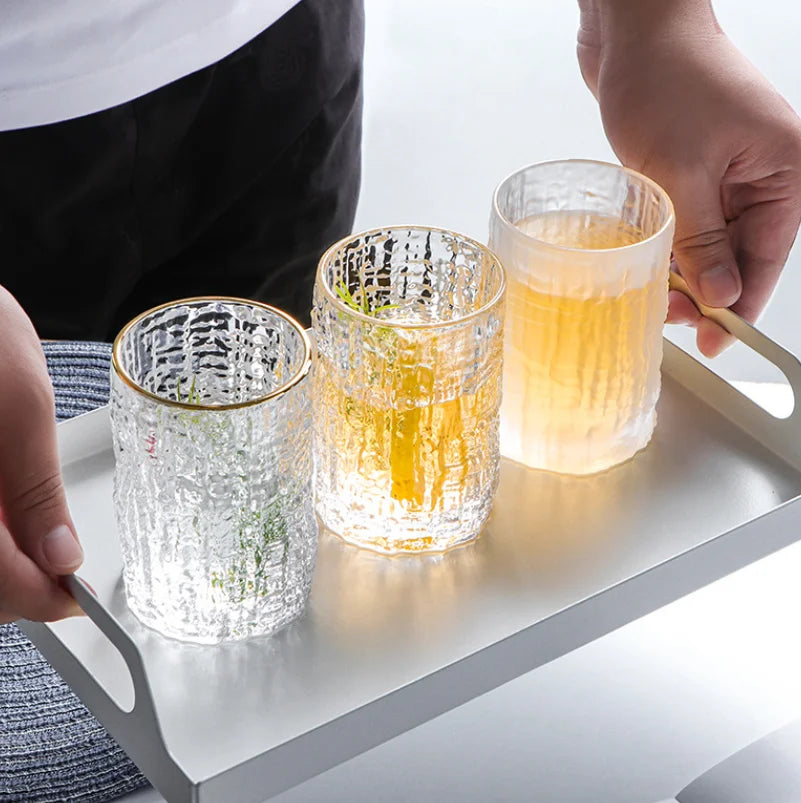 Factory Wholesale Clear Beer Juice Milk Beverage Water Glass Cup Frosted White Drinking Glasses Clear Glass Tumbler