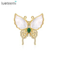 LUOTEEMI Bohemian Jewelry Designer Luxury Brooch Lady Fashion Women Pin Vintage Butterfly Brooch