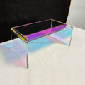 Modern Luxury Hotel Furniture Acrylic Rainbow Tea Corner Table Clear Multifunction Coffee Table for Bedroom & Living Room