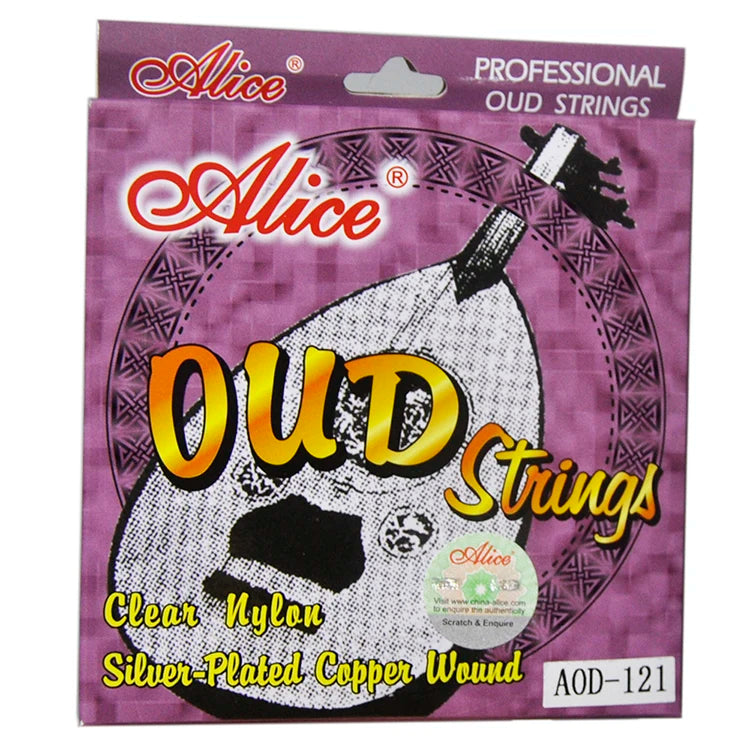 Music Accessories Nylon Silver-plated Copper Alice AOD121 OUD Strings  for 12-string Oud