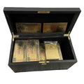 1000 Pcs/lot Water Proof Plastic lion Chinese Gold Banknote Silver Banknote with Box for Nice Gift