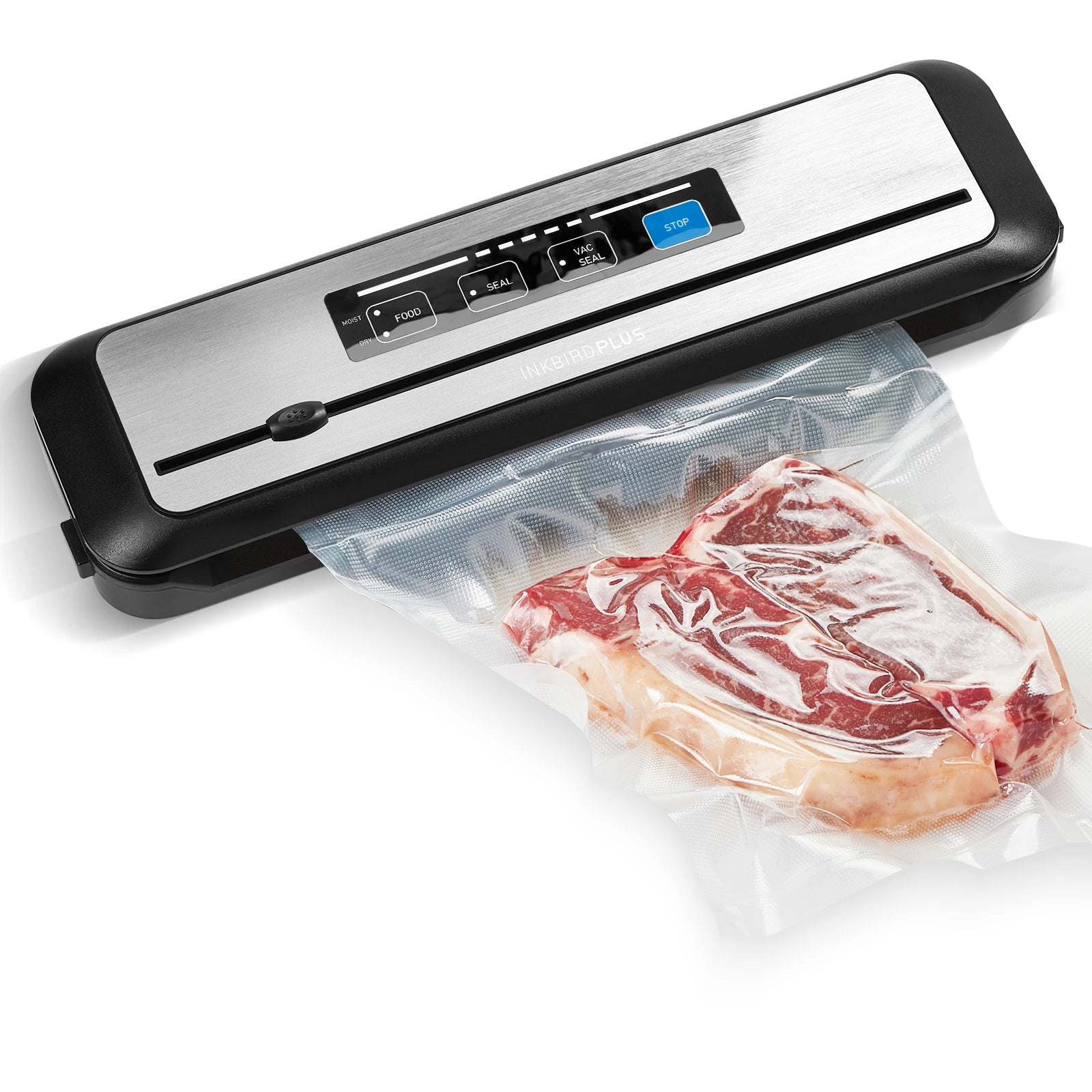 Inkbird INK-VS01 Dry Moist Food Preservation Automatic Vacuum Sealer with Bag Rolls Cutter Hose Sealing Machine Sous Vide