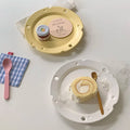 Solhui  Ins Cute Ceramic Cheese Plate Creative Breakfast Salad Dessert Plate