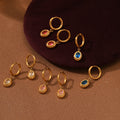 Low Price Stainless Steel Earrings for Women Jewelry Stainless Steel Crystal PVD Gold Water Drop Fashion Dangle Earrings