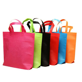 Wholesale Portable Shopping Bags Reusable Eco Friendly Non - Woven Bags Custom Logo Fabric Non Woven Shopping Bag
