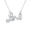 Trending Now Wedding Engagement Diamond Personalised Minimal Long Silver Letters Jewelry Moissanite Zircon Pendant Necklace