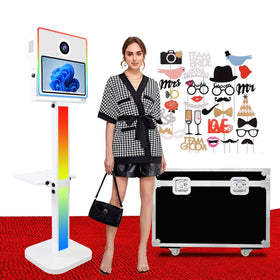 2026 Hot Sale Commercial Photo Booth Machine With Printer Tray DSLR Photo Booth Shell Touch Screen Selfie Photobooth Machine