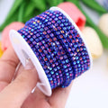 SS12 Fancy Rhinestone Chain Apparel Colorful Claw Glass Dense Cup Chain Trim DIY Accessories Sew-On Shoes