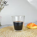 Household Double-layer Glass Tea Coffee Cup Milk Cup Ins High-looking Glass Drink Cup Manufacturer