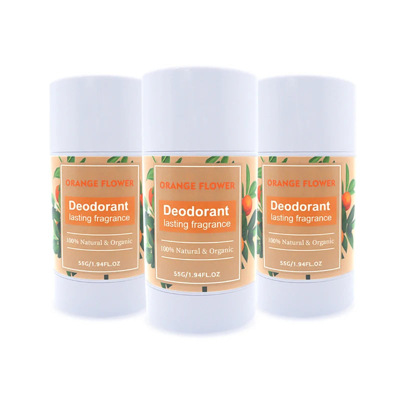 Aixin Private Label Natural Vegan Herbal Antibacterial Unisex Deodorant No Aluminum Antiperspirant Long Lasting Fragrance Orange