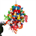 Eco-Friendly Large Wooden Alee Sun Chew Toy Durable Gray Plush String Cotton Rope Bag Play Supplies A182