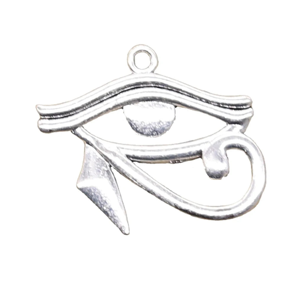Charms Ancient Egypt Eye of Horus 33x27mm Tibetan Silver Color Pendants Antique Jewelry Making DIY Handmade Craft
