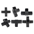 90 Degree and 45 Degree Tee Plastic Square Pipe Elbow Fittings Corner Connector for DIY Furniture with Impact Resistance