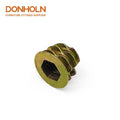 CN3410 Furniture Cabinet Hex Socket Drive Screw M6*8mm Dowel Type D Insertnut Zinc Plated Screw
