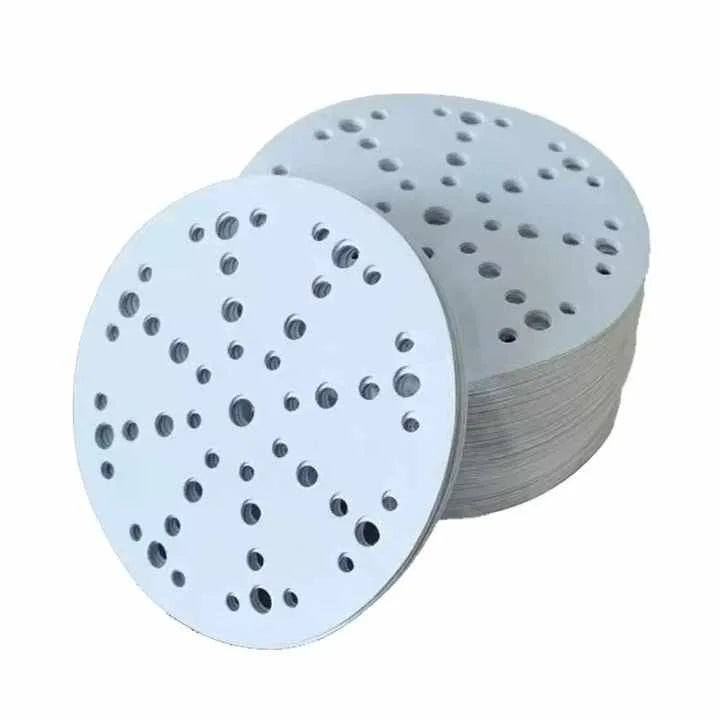 150mm 49 Holes Aluminum Oxide Sand Disc Automotive Sanding Paper Disc 180 Grit 6 Inch White Sanding Disc for FESTOOL Sander