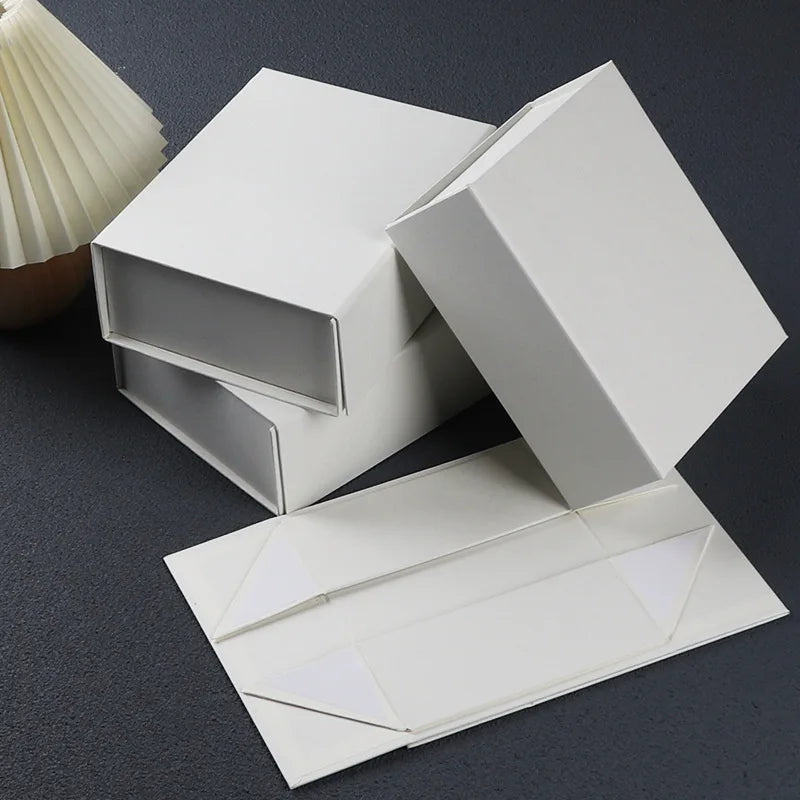 Luxury Folding Valentine Paper Gift Packaging Box Ready Ship Rigid Rigid for Candle Glossy Lamination Matt Lamination Embossing