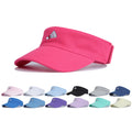 ISO Soft Custom LOGO Outdoor Sports 100% Polyester Breathable Embroidery Golf Tennis Cap Sun Visor Hats