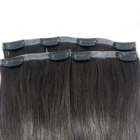 Wholesale Indian Remy Hair Human Hair Volumizer PU Clip in 3 Piece Set Hair Extension