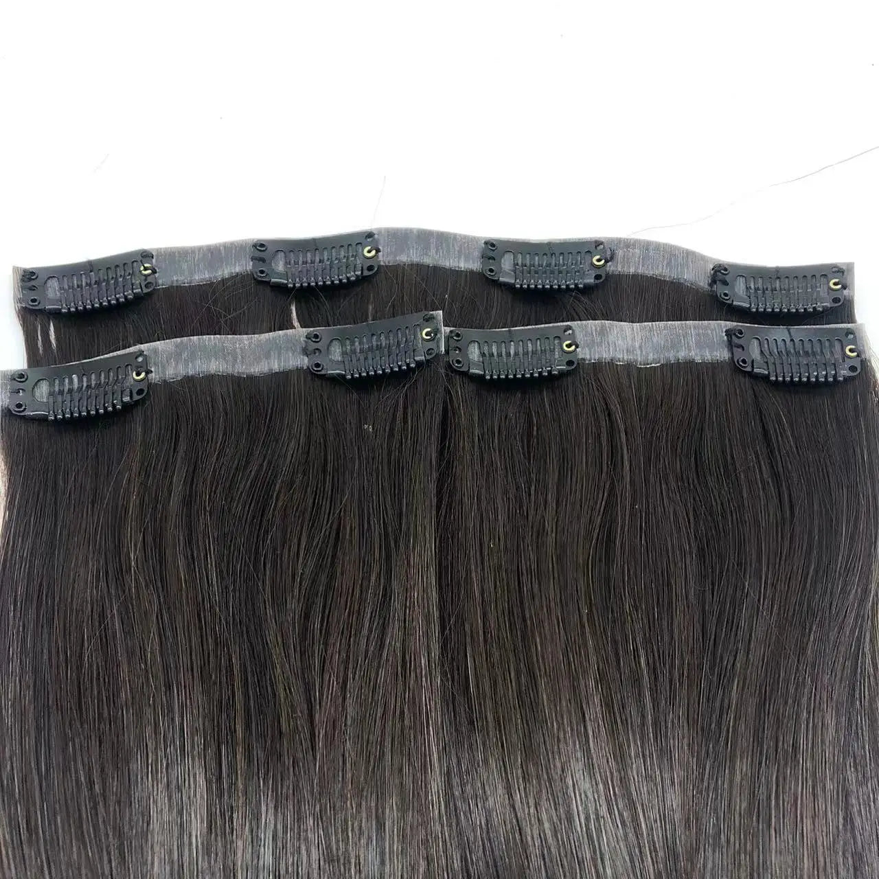 Wholesale Indian Remy Hair Human Hair Volumizer PU Clip in 3 Piece Set Hair Extension