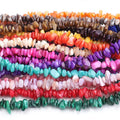 Assorted Colorful Natural Shell Ruby/Emerald/Sapphire Tumbled Gravel Chips Bracelet Beads for Jewelry Making Charms DIY Crafts
