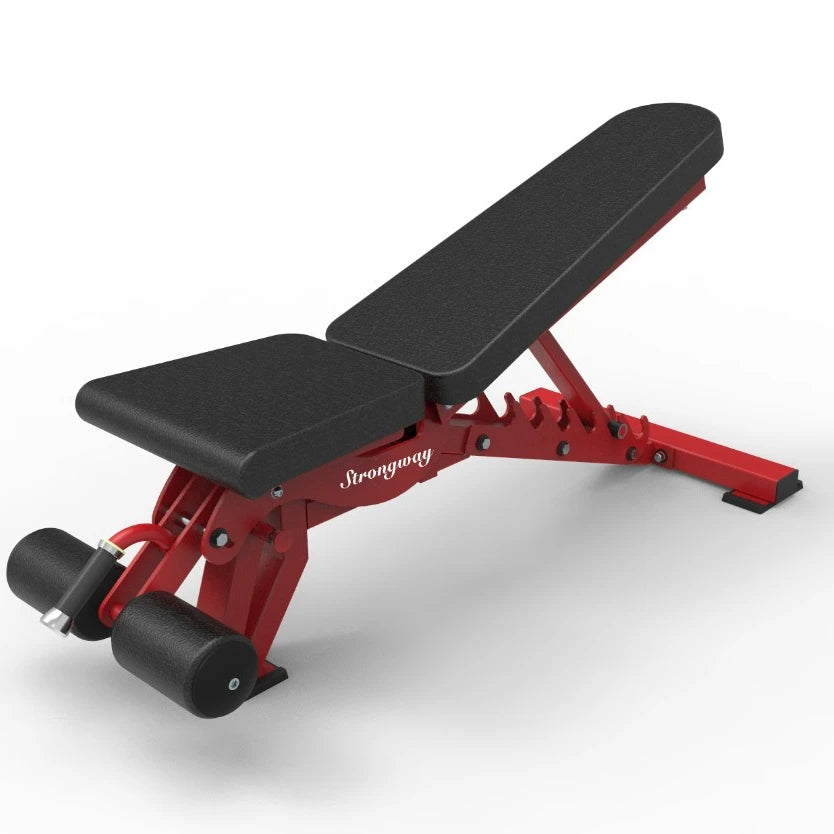 Commercial Flat Incline Decline Exercise Adjustable Dumbbell Weight Bench Press Gym Bench
