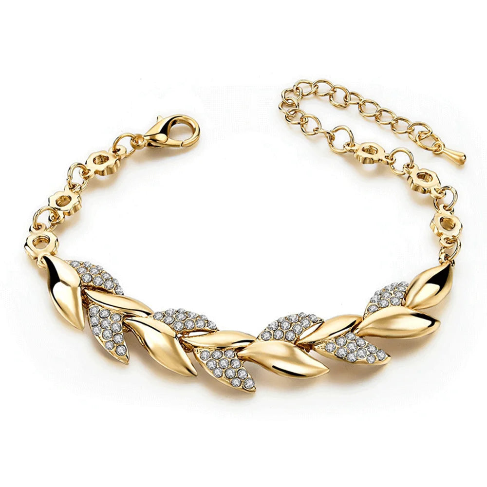Brass Alloy Chain Wedding Bracelet Bridal Women