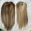 Natural Hair Line Remy Toupee Wig Russian Human Hair Hand Tied Silk Top Jewishe Kosher Topper System for Thin Hair Problem