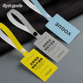 Brand Customized Waterproof Multi-color Fancy Soft Rubber PVC Semi Transparent Clothing Jeans Printed Label