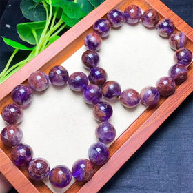 Crystal Bracelets Bead Jewelry Charm Bracelet Cacoxenite Amethyst Bracelets for Sale