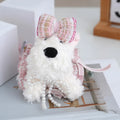 Kawali West Highland Terrier Stuffed Plush Puppy Doll Bag Keychain Pendant Animal Soft Toys Cute Kid Birthday Gift for Girl Men