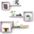 Floating Shelves Wall Mounted Set of 5 Large Capacity Wall Shelves Rustic Wood Shelves for Living Room