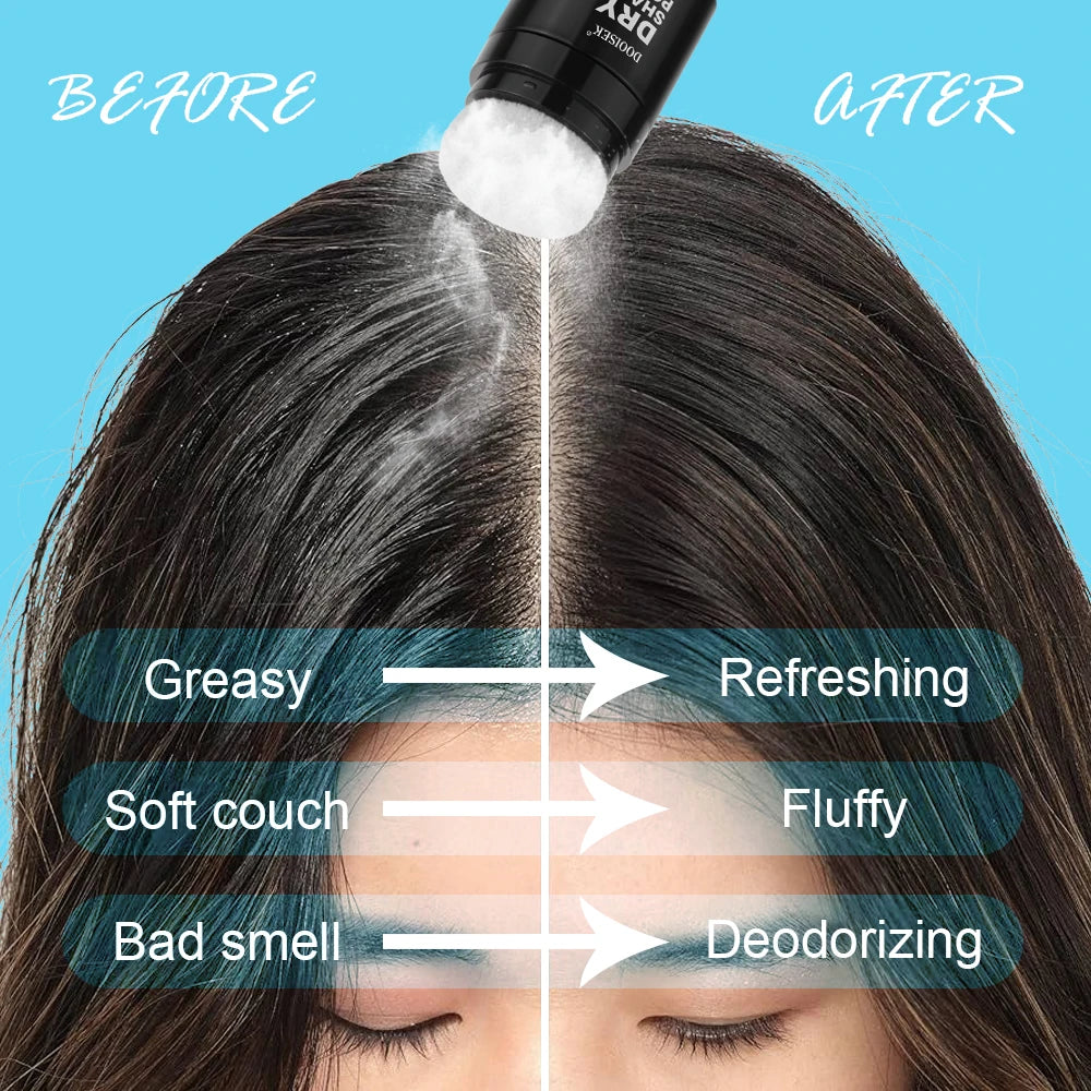 New Design All Hair Types Oil Control Dry Shampoo Powder Spray Poudre Texture Organic Oil Hair Spray Dry Shampoo