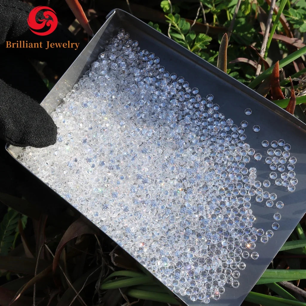 Wholesale Small Size Mossanite Loose Moissanite Gemstones 0.7mm-2.9mm for Hiphop Jewelry