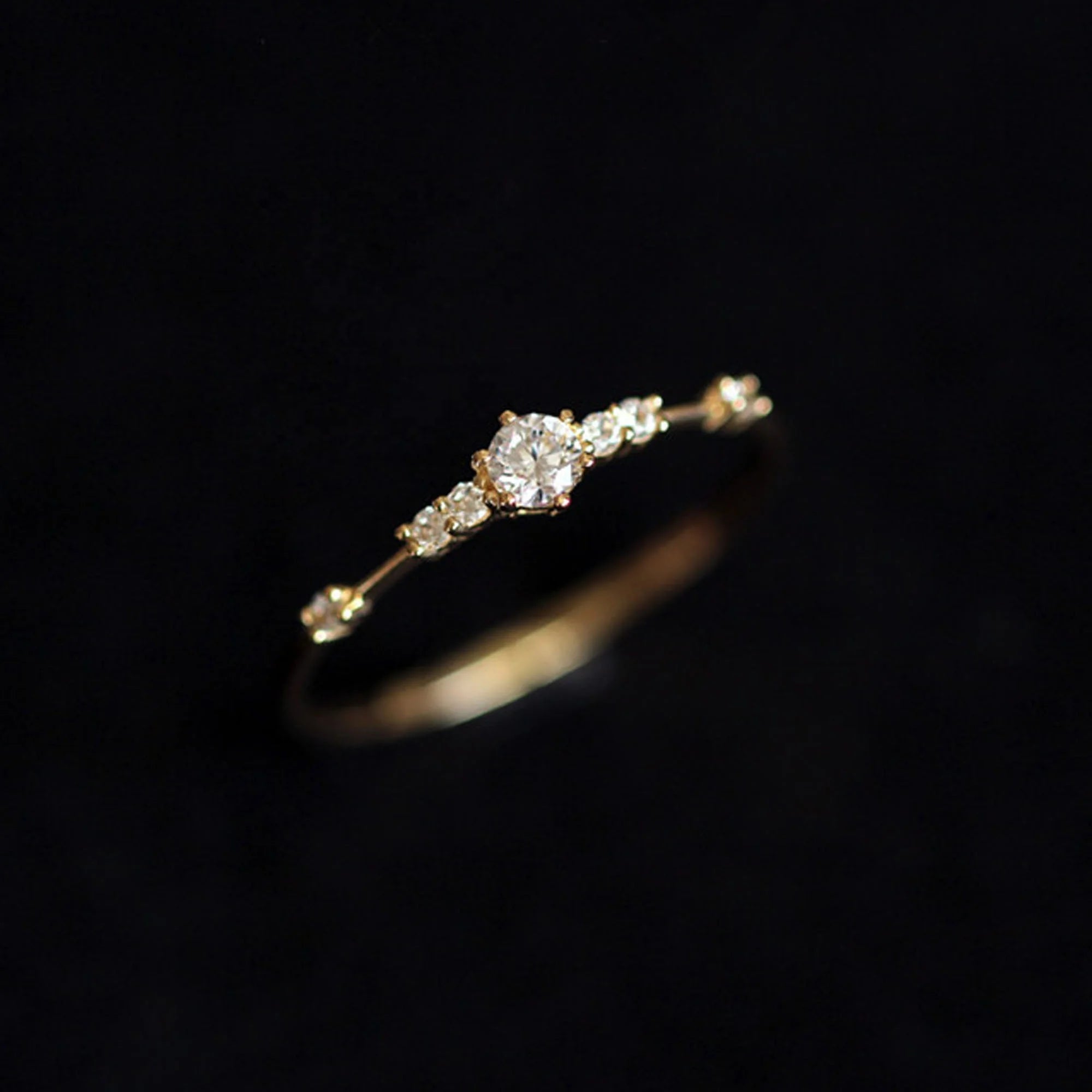 925 Sterling Silver Wedding Rings Jewelry Women Bridal Zircon Fashion Jewelry Ring