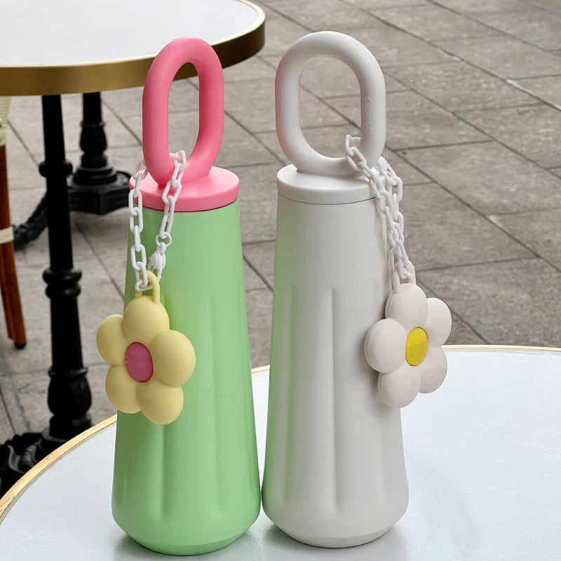 Wholesale 450ML  Matte Color Reusable 316 Stainless Steel Insulated Metal Thermal Water Bottle with Custom Logo