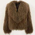 OFTBUY Real Mongolia Sheep Fur Coat Winter Jacket Women Natural Thick Warm Outerwear Streetwear Turn Down Collar New Fashion