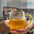 Home Vertical Striped Cups Thickened Heat Resistant Coffee Milk Breakfast Cups