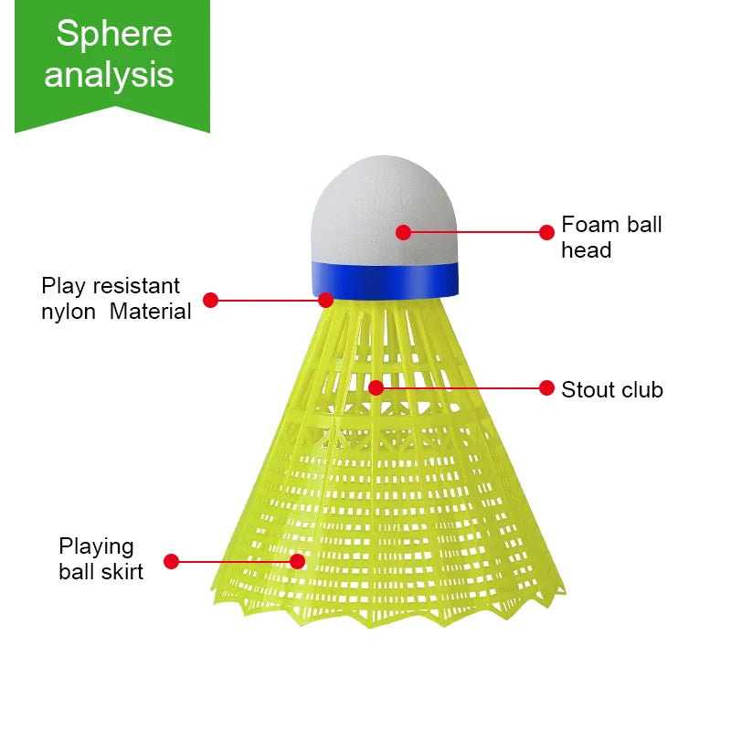 WHIZZ Oem Cheap Badminton Shuttlecock Quality  Nylon Shuttlecock Badminton