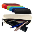 Wholesale Eco-friendly Pen Holder Promotional Gifts 12oz Canvas Tube Pencil Case in Multi-color Good for Custom Logo PKG015